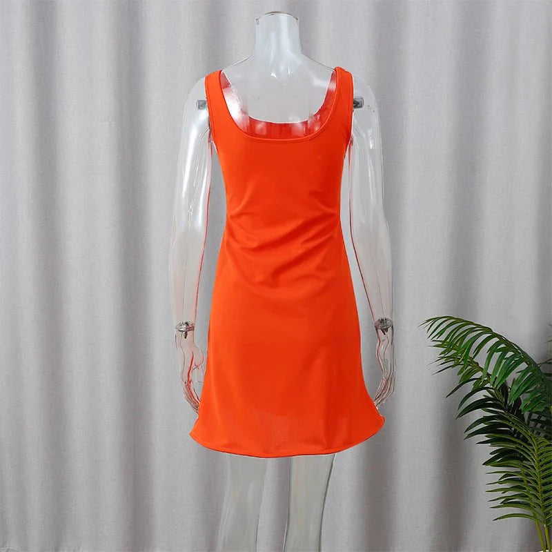 Chic Shinny Starfish Print Mini Dress