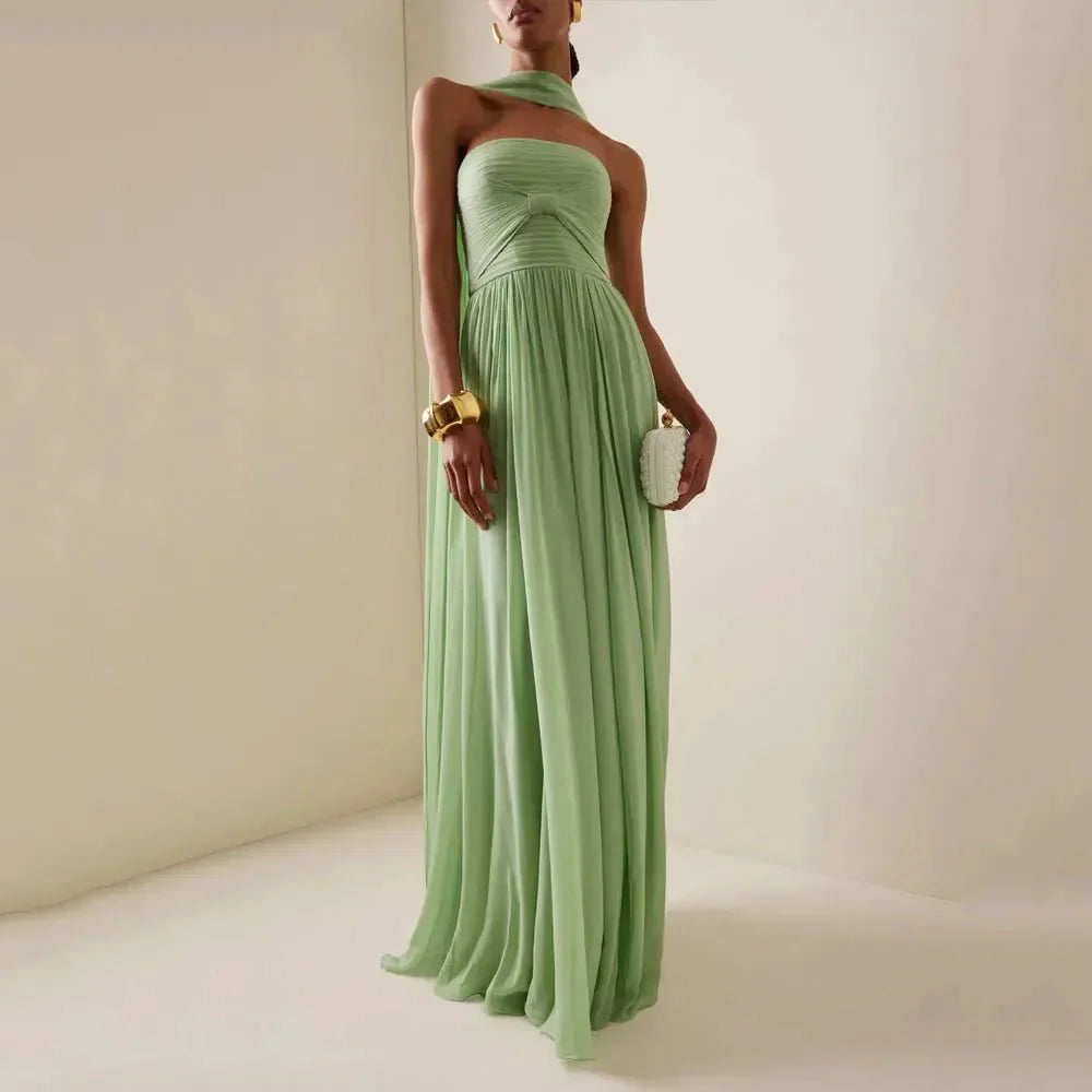Chiffon Sexy Backless Party Dress