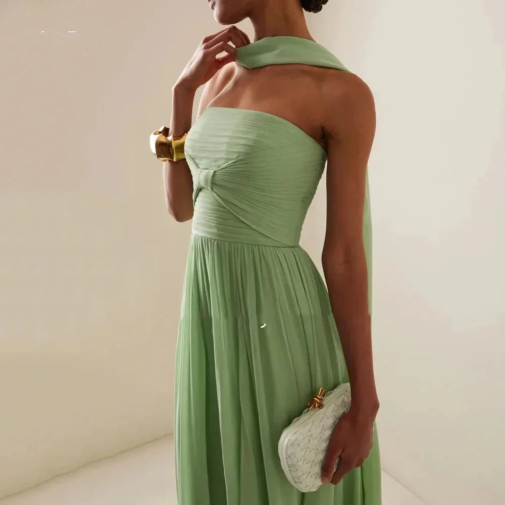 Chiffon Sexy Backless Party Dress