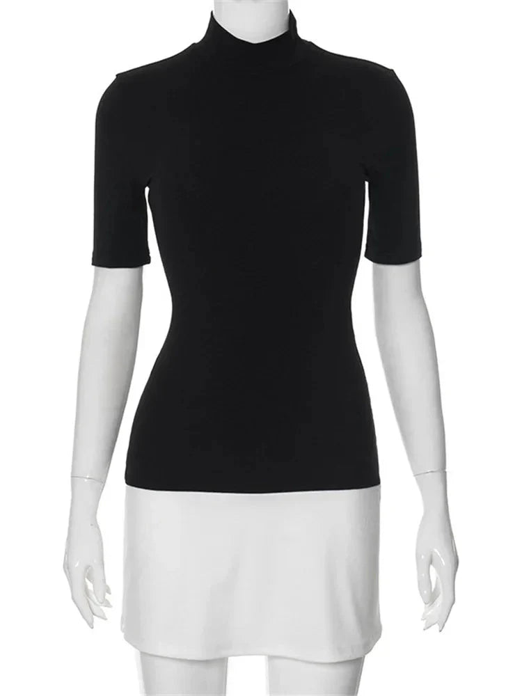 Contrast Patchwork Bodycon Mini Dress