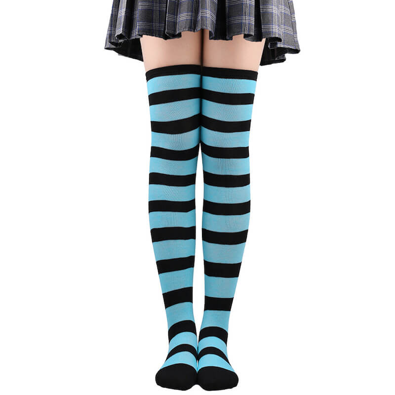 Candy stripes cosplay stockings