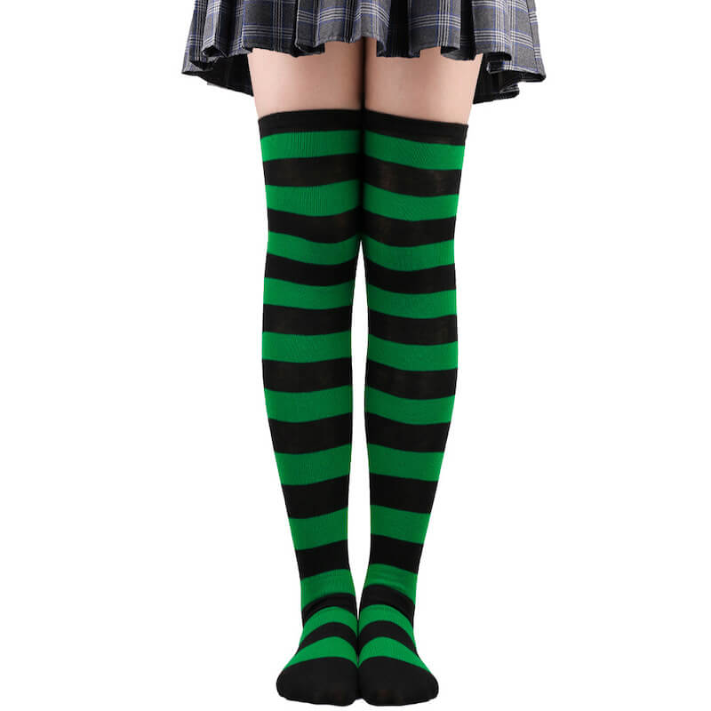 Candy stripes cosplay stockings