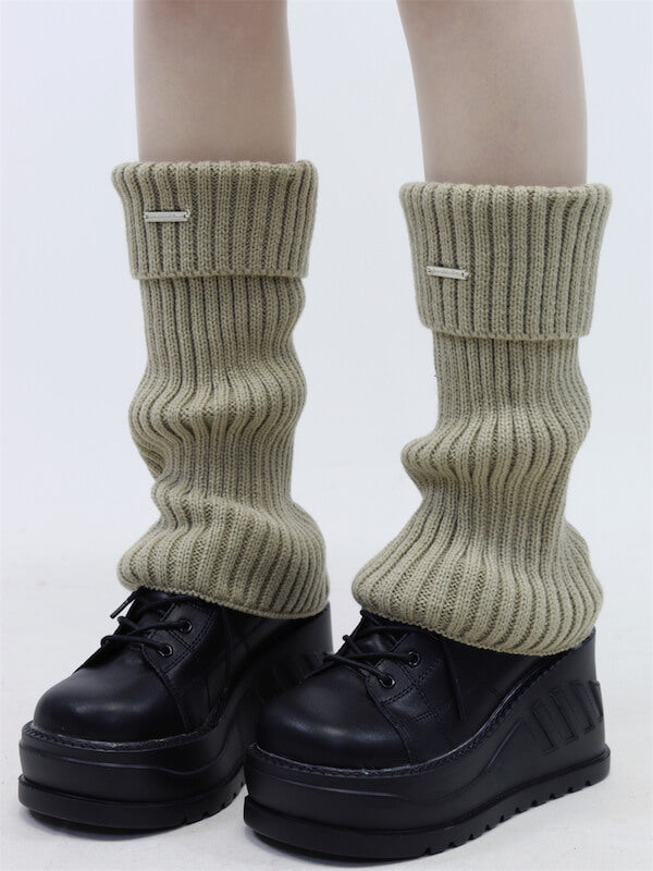 Academia label leg warmers
