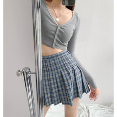 Academia plaid skirt