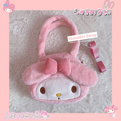 Adorable fluffy melody pink bag