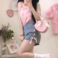 Adorable lolita kuromi melody handbag bag m0007