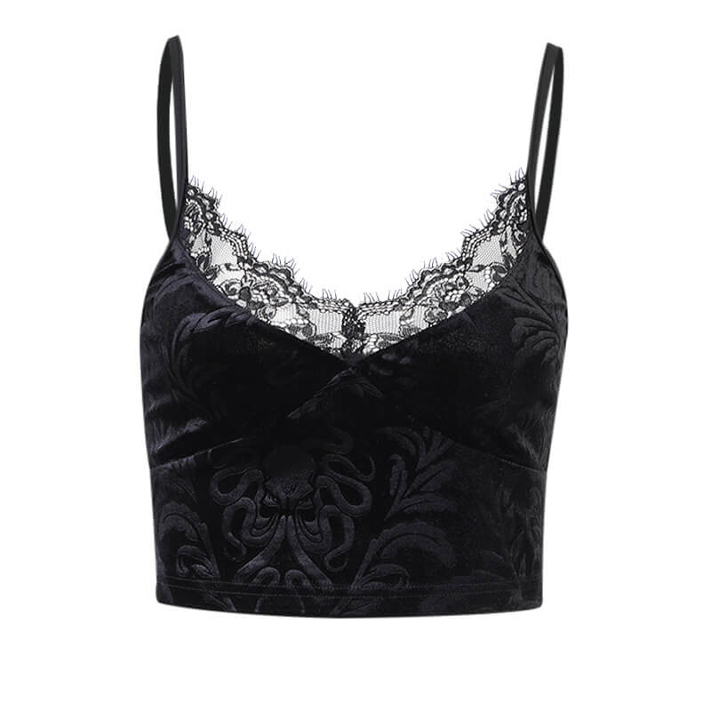 Aesthetic jacquard camisole