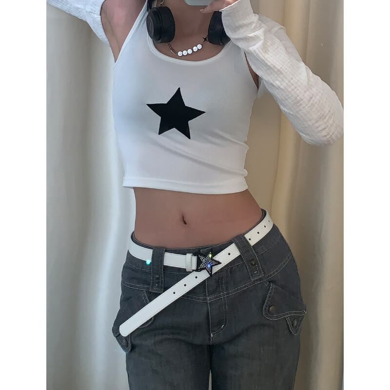 Aesthetic y2k star belt