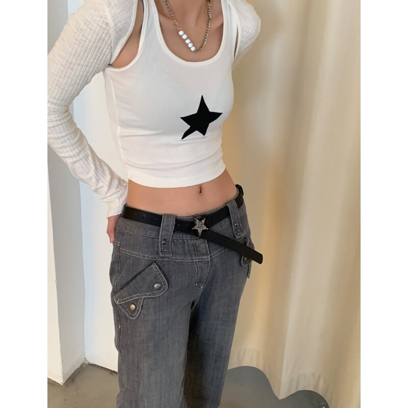 Aesthetic y2k star belt