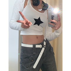 Aesthetic y2k star belt