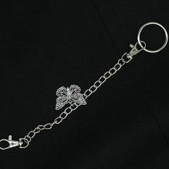 Alternative butterfly gothic chain belt