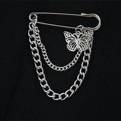 Alternative butterfly gothic chain belt