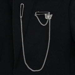 Alternative butterfly gothic chain belt