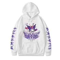 Alternative goth evil Kuromi hoodie