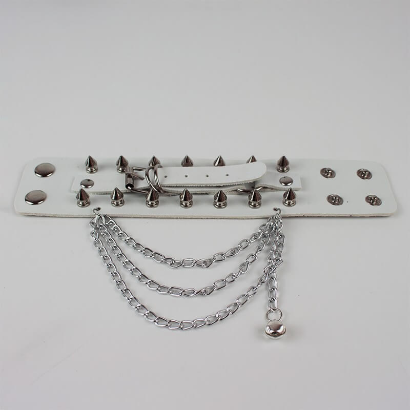 Alternative punk rivet chains bracelet
