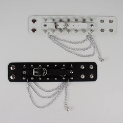 Alternative punk rivet chains bracelet