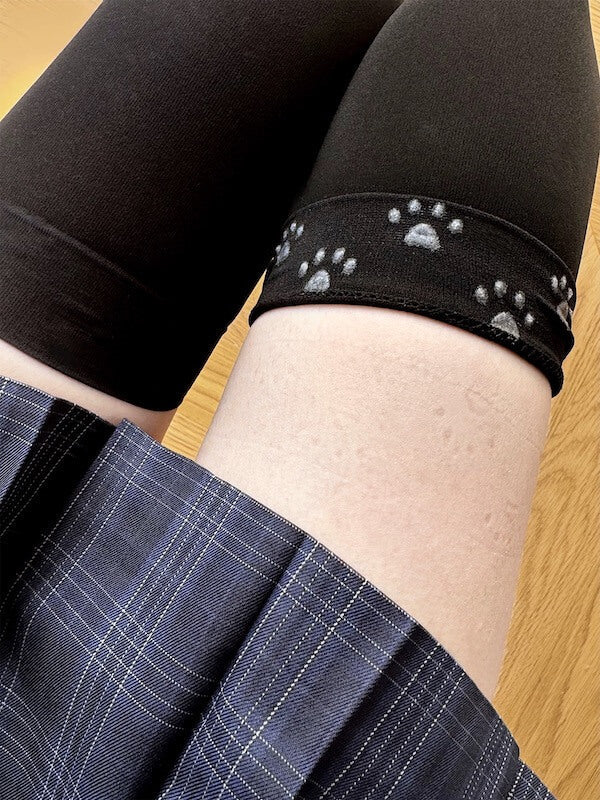 Anti-Slip thigh high soft velvet stockings for school uniform cosplay