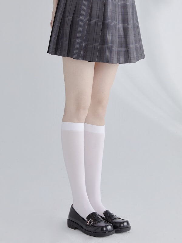 Anti-Slip thigh high soft velvet stockings for school uniform cosplay
