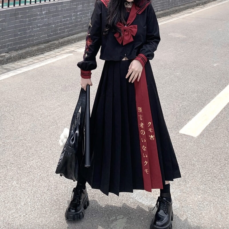 Bad girl jk darkness sailor uniform set