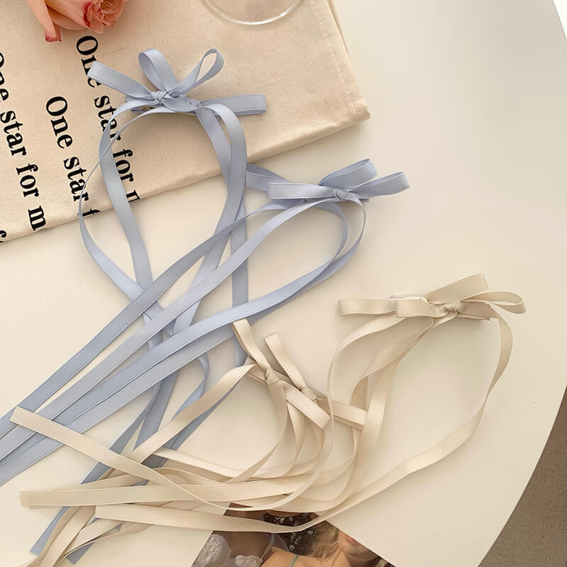 Ballerina ribbon hair clip