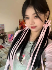 Ballerina ribbon hair clip