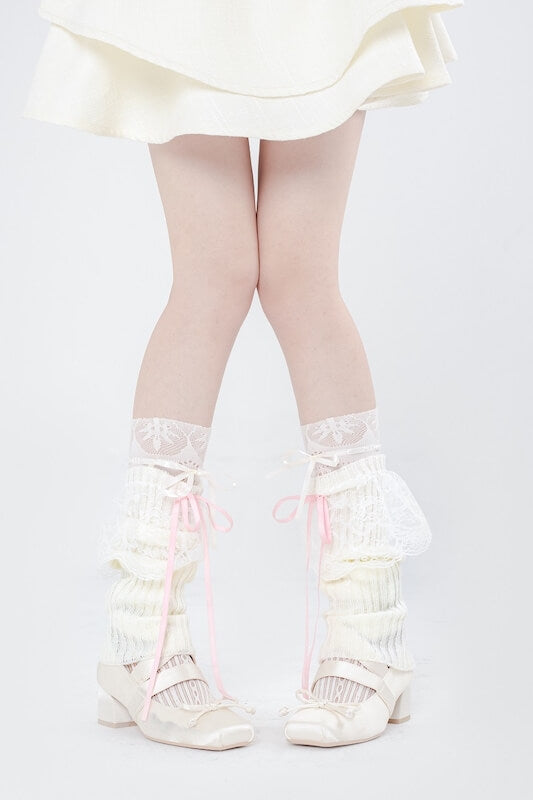 Ballet core ribbon stockings
