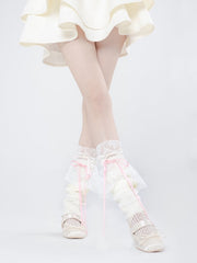 Ballet core ribbon stockings
