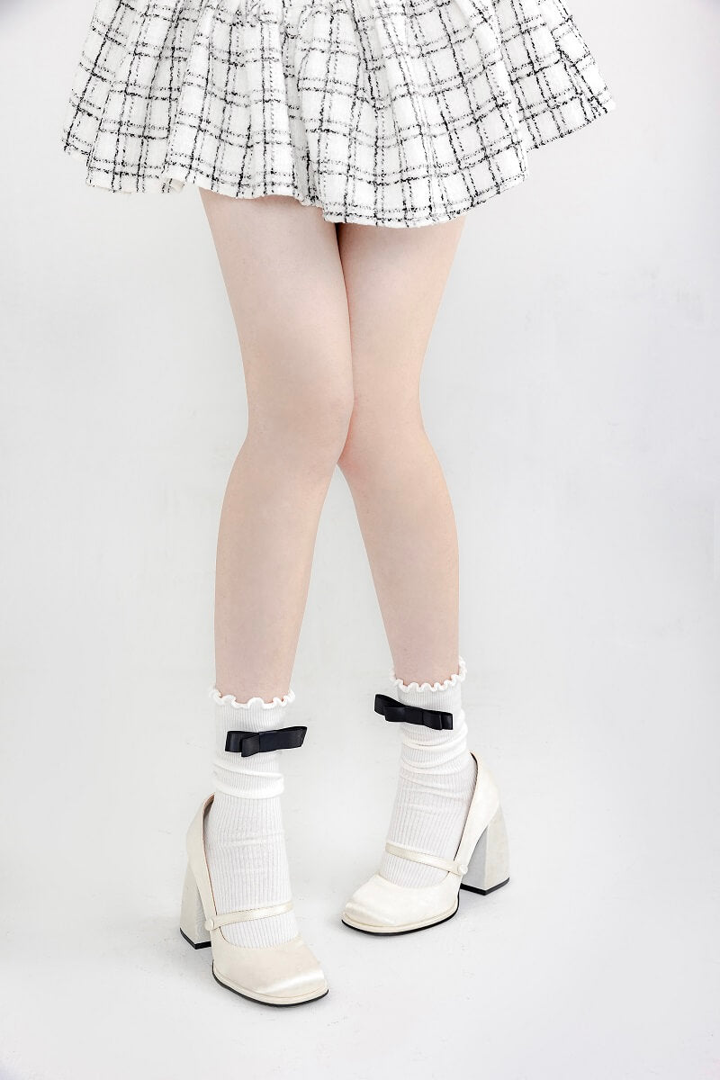 Ballet core ruffles socks