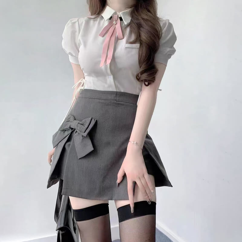 Beauty girl jk outfit blouse