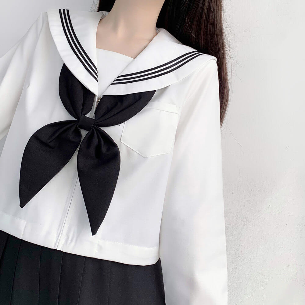 Black White Classic girl JK uniform set
