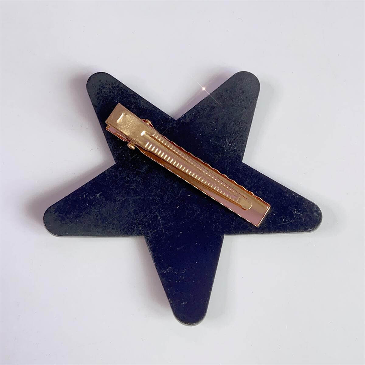 Bling kitty star hair clip