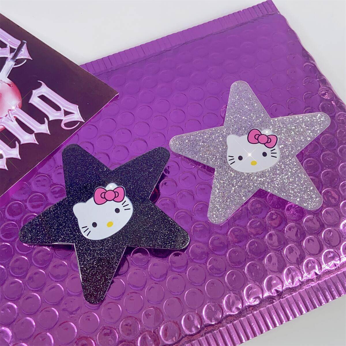 Bling kitty star hair clip