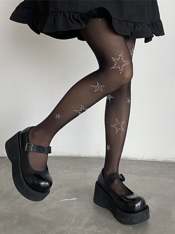 Bling star tights