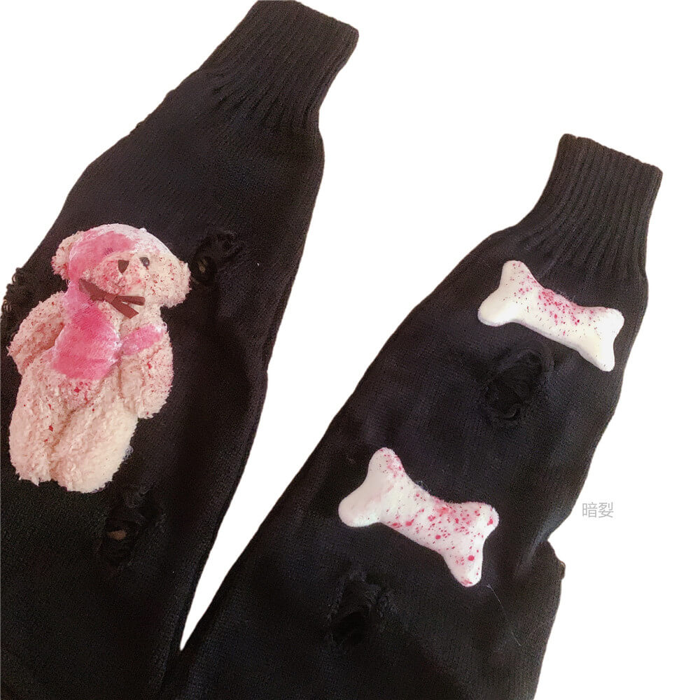 Bloody bears leg warmers