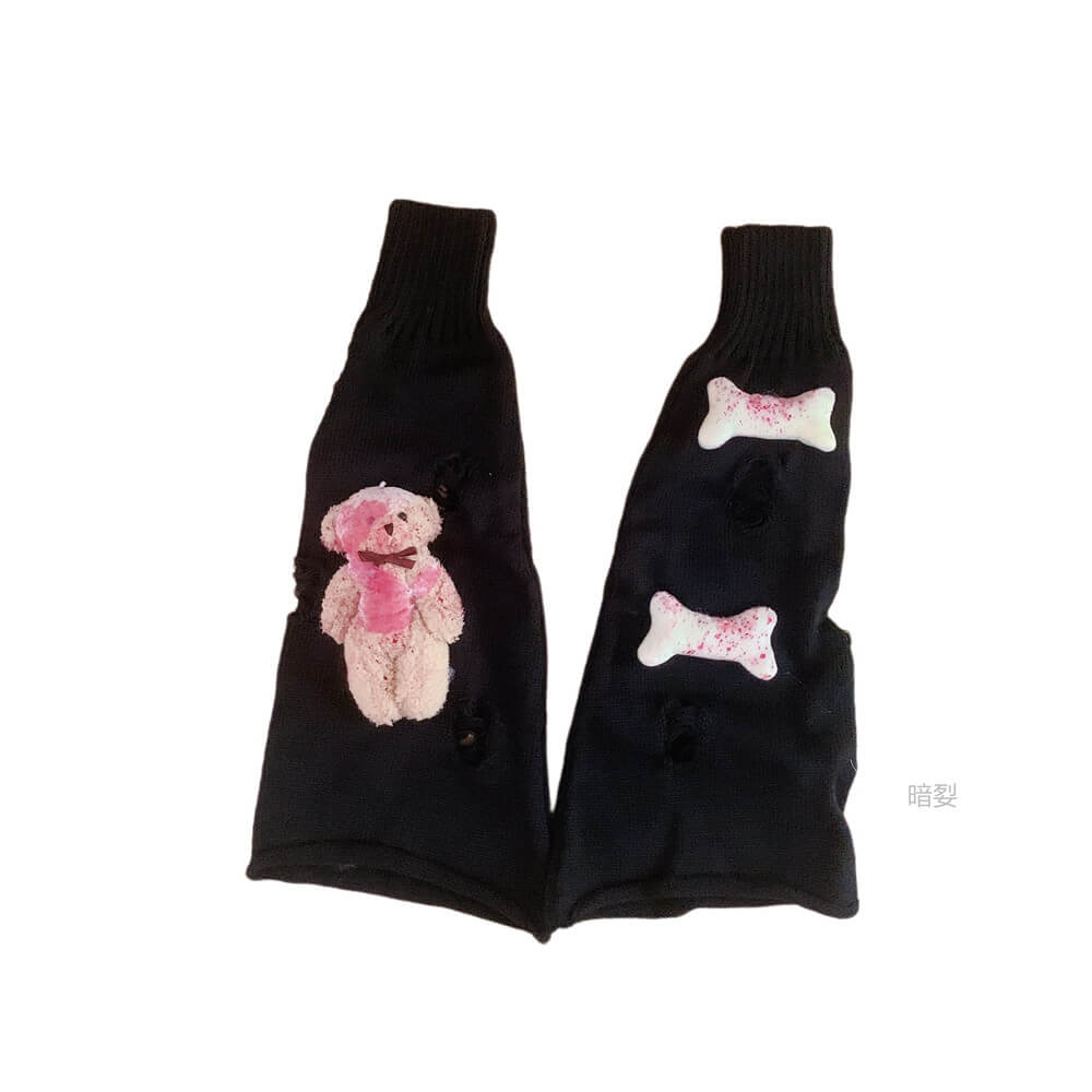 Bloody bears leg warmers