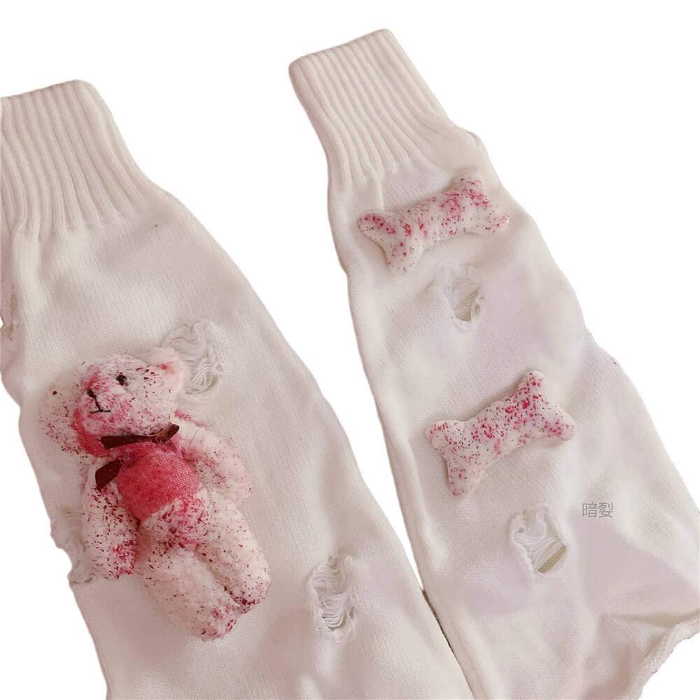 Bloody bears leg warmers