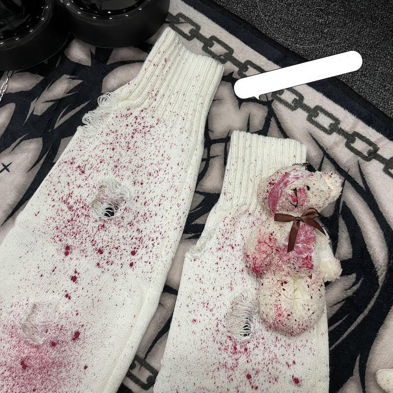 Bloody bears leg warmers
