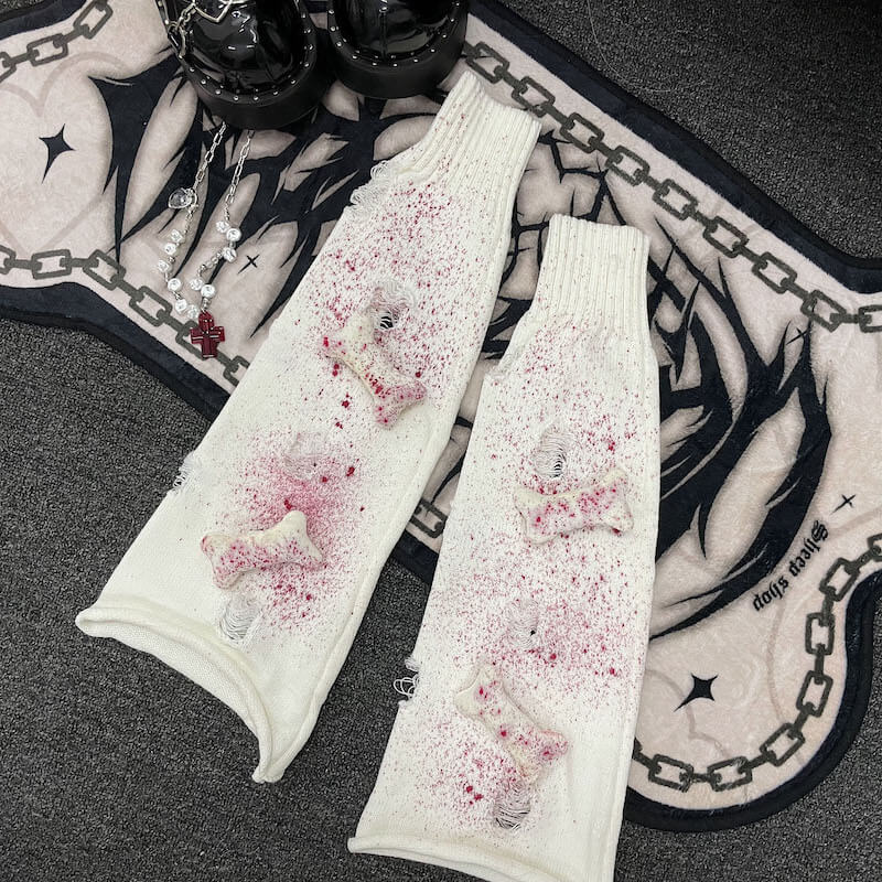 Bloody bears leg warmers