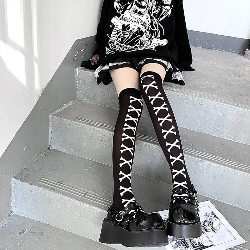 Bones darkness stockings