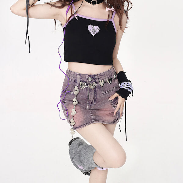 Broken heart body chain