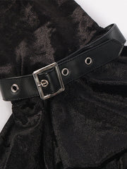 Buckle bolero with layered sleeves