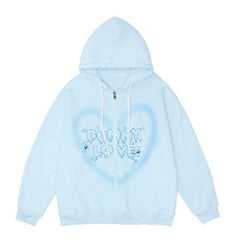 Bunny love heart hoodie