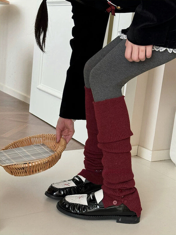 Button slit over-knee leg warmers – Pyd Shop