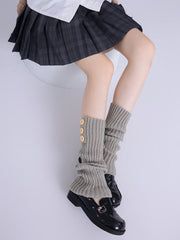 Buttons girly leg warmers
