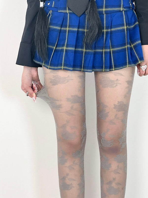 Camellia coquette lace tights