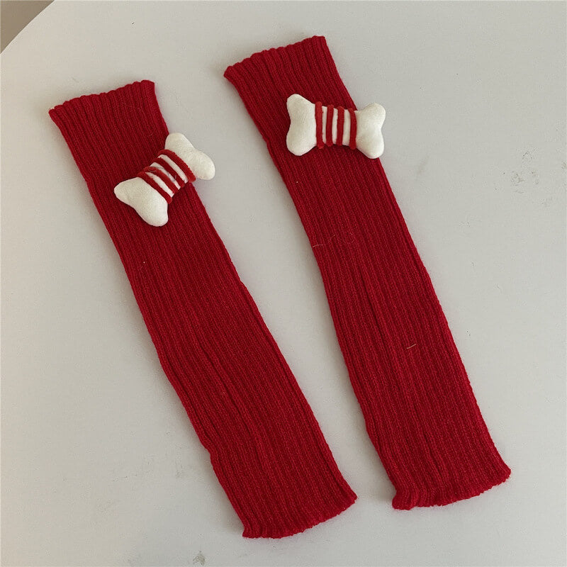 Candy bones y2k leg warmers