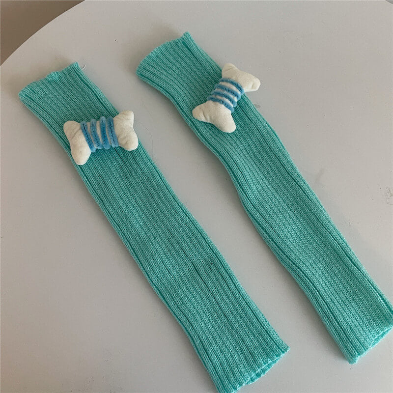 Candy bones y2k leg warmers