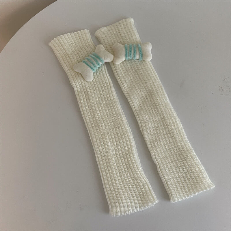 Candy bones y2k leg warmers