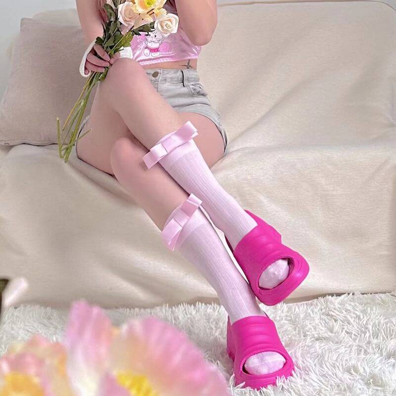 Candy bow stockings