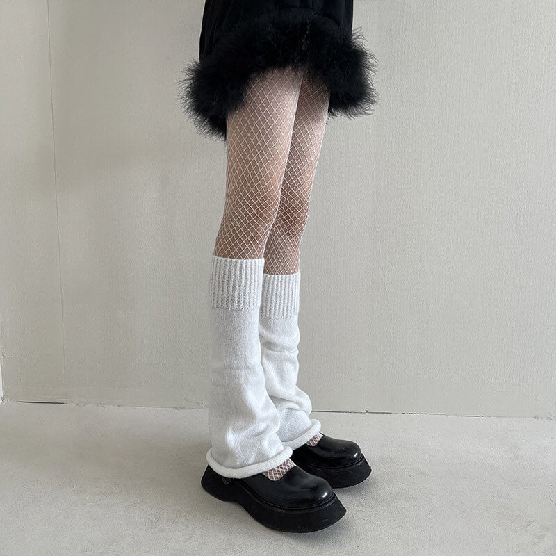 Candy color winter leg warmers